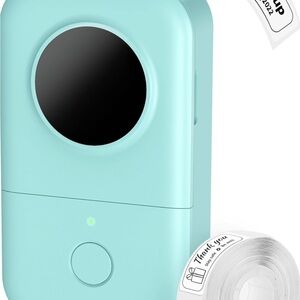 Mint Green Portable Label Printer